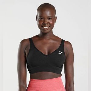 Black Gym Shark Supportive Sports Bra